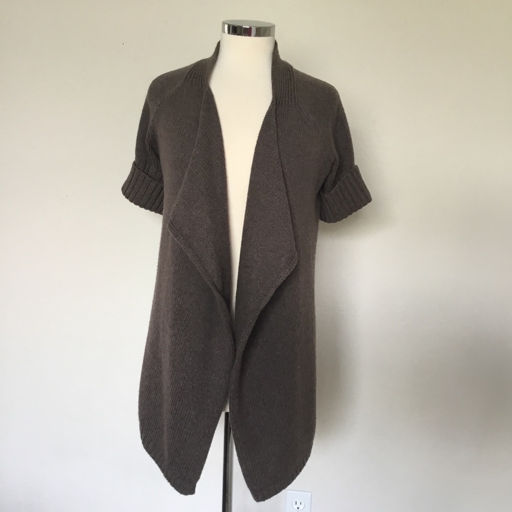 Vince Short Sleeve Open Drape Cardigan - Size XS - Picture 3 of 9